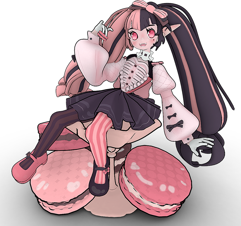 Personaje rosa grande